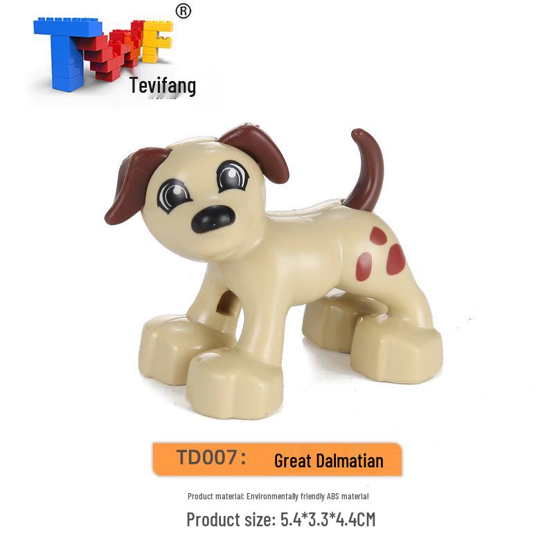 Крупные строительные блоки из частиц: Совместимые Игрушки для Обучения Животным Фермы Прерии Океана для Детей