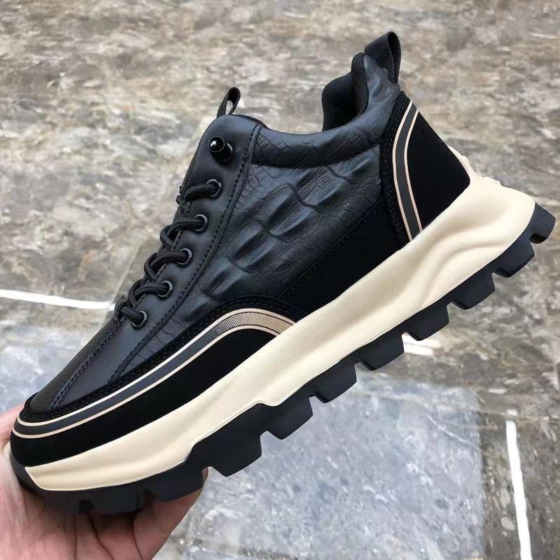 Мужская обувь 2024 года, весна, новый тренд, мода, искусственная кожа, деловая, повседневная, спортивная, на платформе, папина обувь, повседневная обувь