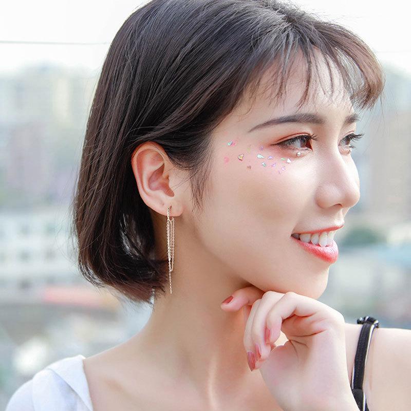 Hook Fringed Earrings for Women Long Style Fresh and Versatile Earrings