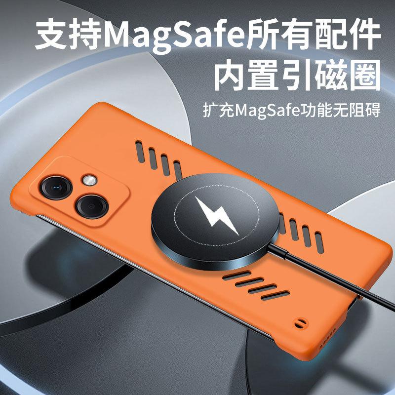 Применимо к безрамочному чехлу для мобильного телефона Xiaomi Redmi note15Pro, чехлу note14 lightning magnetic, защитному чехлу note13