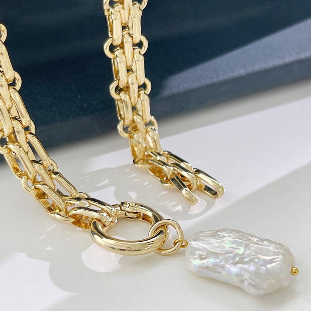 Винтажное барочное колье, вдохновленное прошлым, с геометрическими квадратными пресноводными жемчужинами и дизайном цепочки-чокера. Аксессуар.