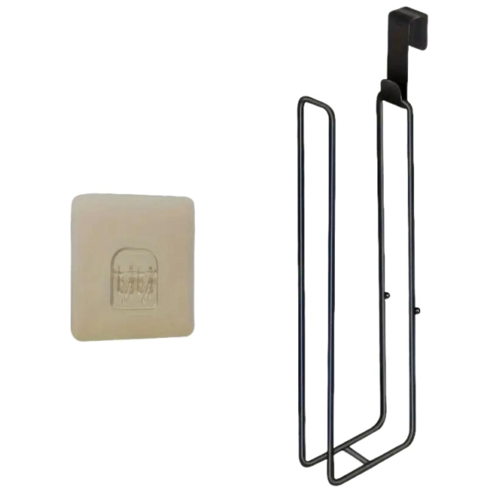 Extended Toilet Roll Paper Holder Wall Mounted Lengthen Tissue Storage Holder Bathroom