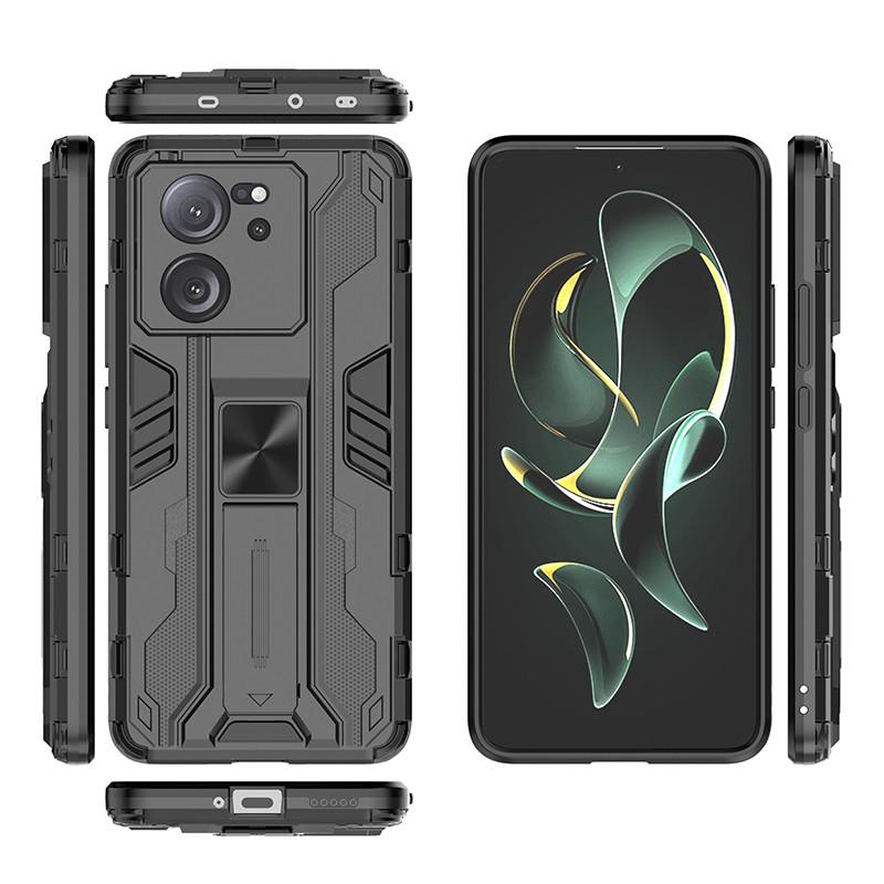 For Xiaomi Mi 13T Mi13T Pro Case Shockproof Car Magnetic Rugged Armor Phone Cases For Xiaomi 13T Pro Stand Holder Back Cover