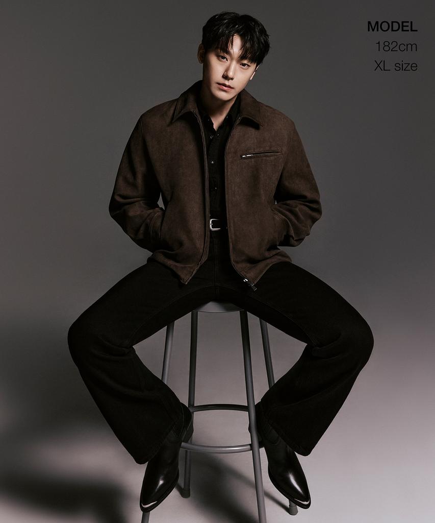 Musinsa Standard Synthetic Suede Work Jacket [Brown]