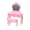 Doll Mansion Furniture Set Miniature Dressing Table Bunk Bed Bedside Table Dolls Bedroom Accessories for Kids Pretend Play