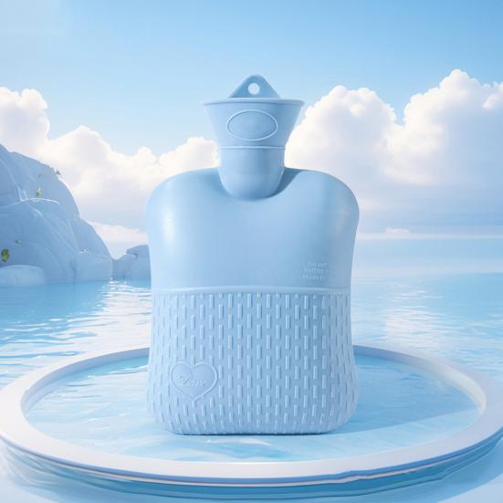 1000ML PVC Hot Water Bottle Leak-proof Hot Cold Compress Hot Water Bag