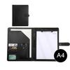 Multifunctional File Folder A4 Document Clipboard Folder with Calculator Pen Slot Card Holder Portfolio Folder with Documents Clip for Business Office