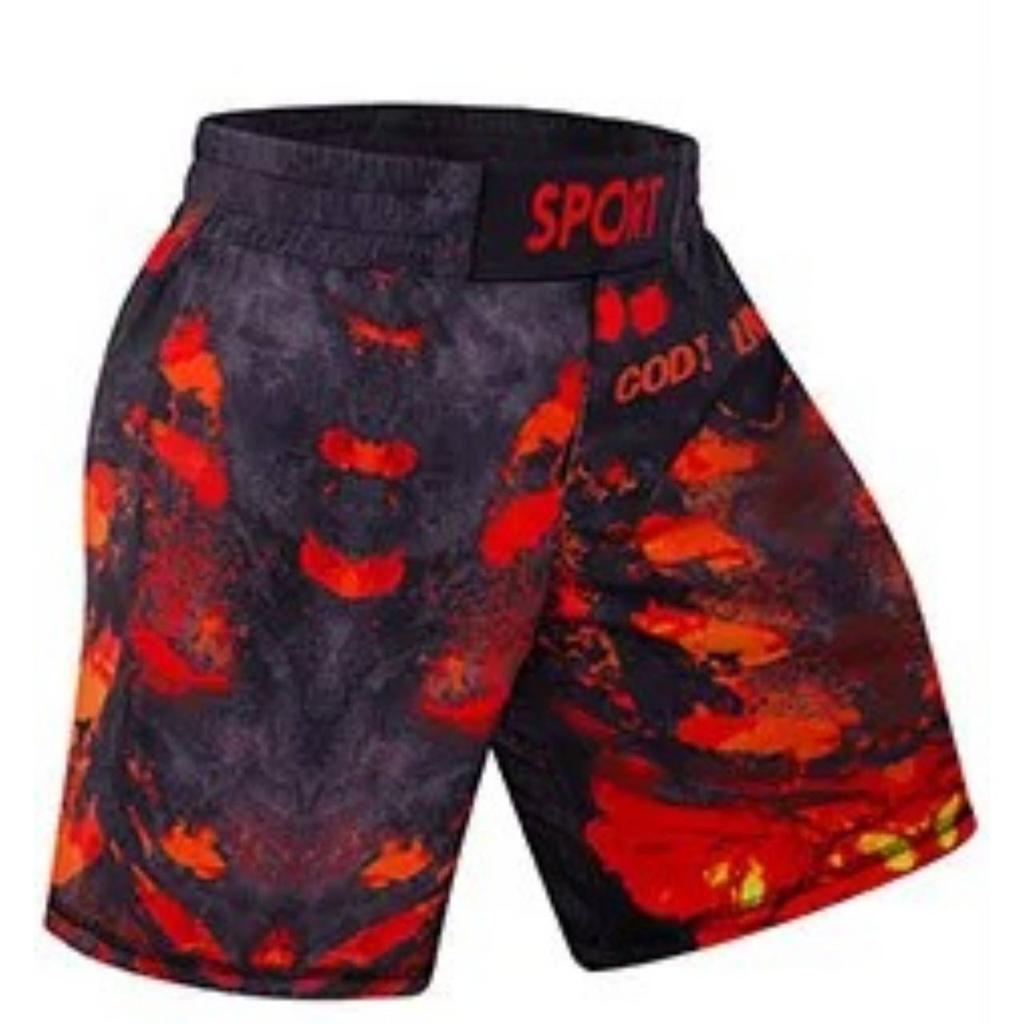 Шорты для ММА, мужские спортивные штаны для кикбоксинга, тайского бокса, полиэстера Godzilla