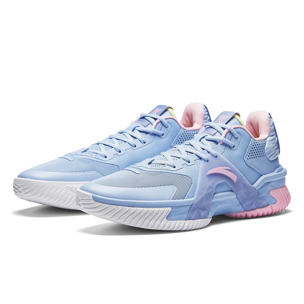Anta Air Space 5 Clear Sky Outdoor Performance Shock Absorption Anti-Slip Wear-Resistant Low-Top Basketball Shoes Men Sneaker Blue Pink 912511606Q-2