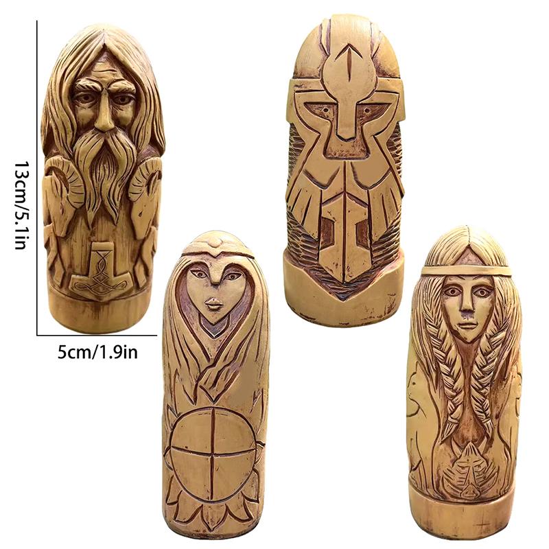 Статуя богини Фрейи викингов, смоляная скульптура, религиозная фигурка ангела, напольная, скандинавская алтарная скульптура для домашнего декора