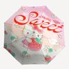 1pc Hello Kitty Make Life Sweet Automatic Folding Umbrella - Portable 3-Fold Design with Iron Frame, Perfect for Outdoor Use, Festive Gifts, Travel, D