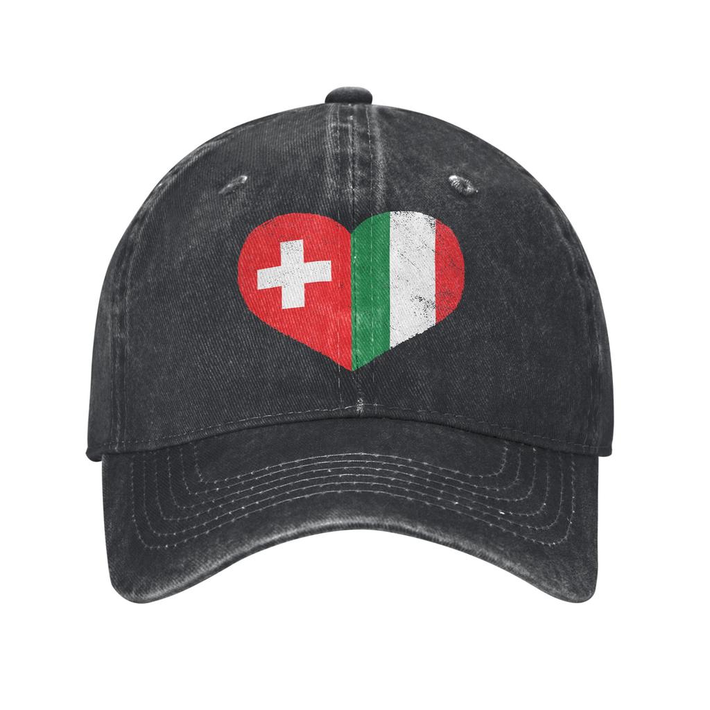 Swiss Switzerland Flag Trucker Hat Merch For Unisex Baseball Caps  Retro Headwear Cap Adjustable