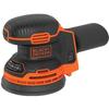 Cordless Random Orbital Sander - BLACK+DECKER - BDCROS18N-XJ - 18V - 125mm - with 3 Abrasives - Without Battery