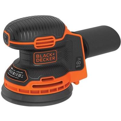Аккумуляторная эксцентриковая шлифмашина - BLACK+DECKER - BDCROS18N-XJ - 18 В - 125 мм - с 3 абразивами - без аккумулятора