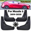 4pcs Rally Mudflaps For Mazda 3 Mazda3 BP Hatch Hatchback Mud Flaps Splash Guards Mudguards Front Rear Fender