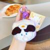 Dog Plush Sandwich Keychain Cartoon Animal Doll Backpack Pendant Festival Gift