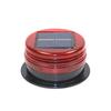 Solar-Powered LED Red-Blue Strobe Warning Light for Night Construction and Traffic