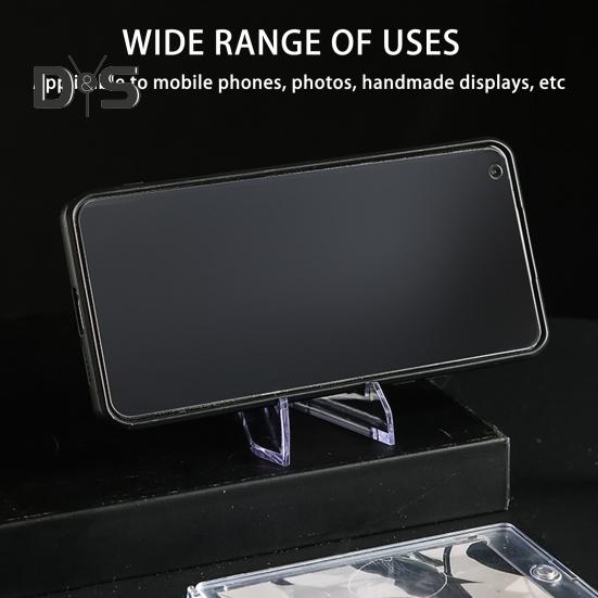 24 шт., прозрачная подставка для монет, мини-стабильная треугольная коллекционная карточка, маленькая художественная нашивка, памятная медаль, держатель для дисплея, стойка для выставок