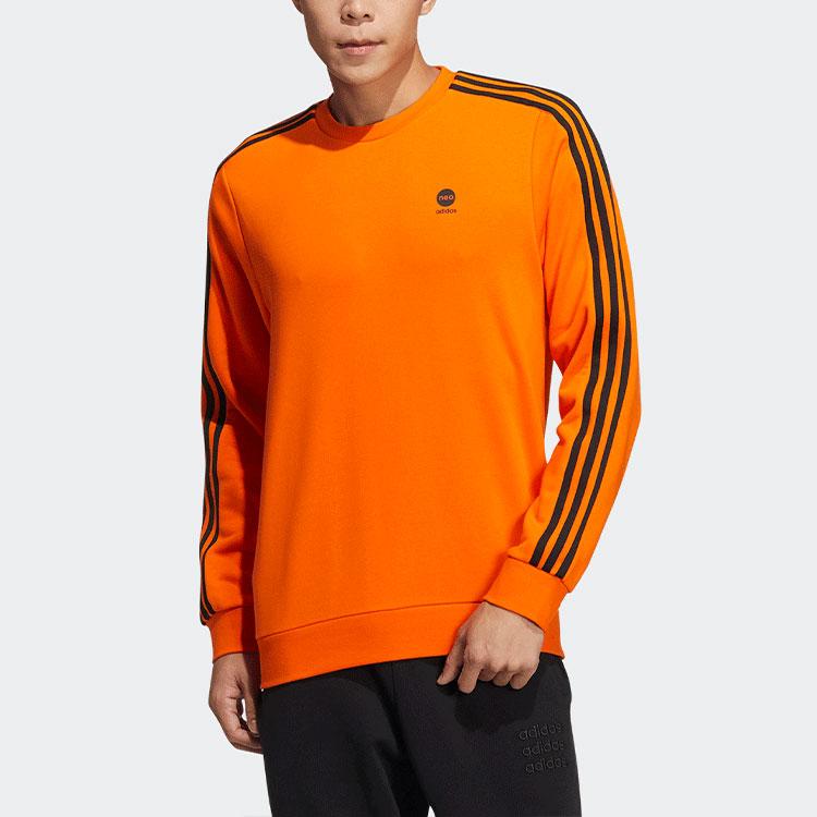 Adidas Neo 3-Stripes Sweatshirt Men Sweatshirt Orange HD4669