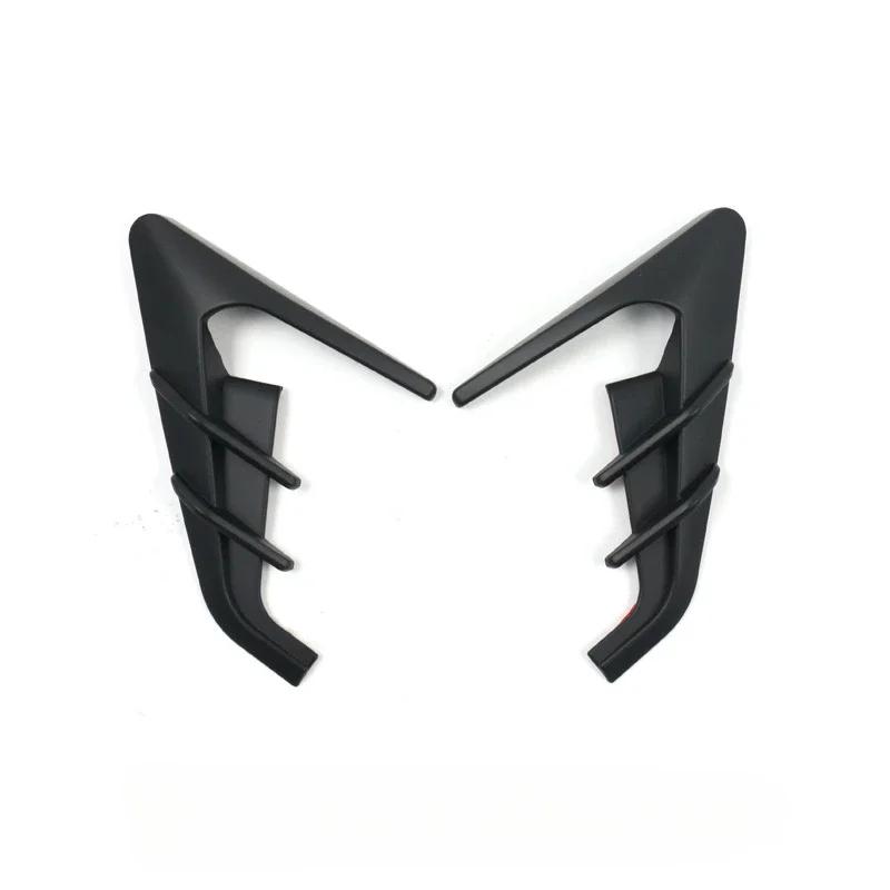 Car Stickers Side Camera Protector Covers Flank Spoiler Wing Decorative Guards Carbon Fiber For Tesla Model 3 Highland 2024