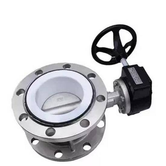 Corrosion-Resistant Stainless Steel Butterfly Valve with PTFE Seat D341F46-10P