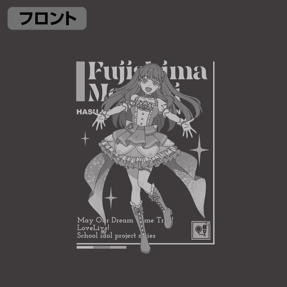 2D COSPA Клуб школьных идолов Академии Хасунозора Любовь Фудзисима Мегуми DREAM SUMI Размер XL [Официальный] Live! Девичья футболка LIVE!! Вер.