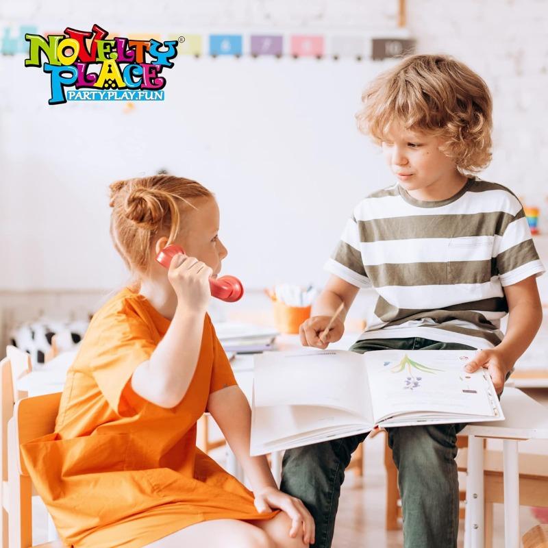 Игрушка для речевой терапии Whisper Phones для улучшения чтения и слуховой обратной связи - Телефон для прослушивания вашего голоса - Упаковка из 2 штук