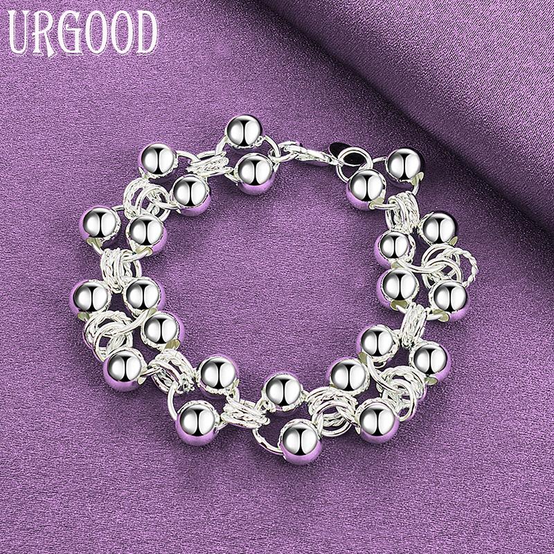 Браслет из стерлингового серебра 925 пробы с романтическими виноградными бусинами, подарочные модные украшения