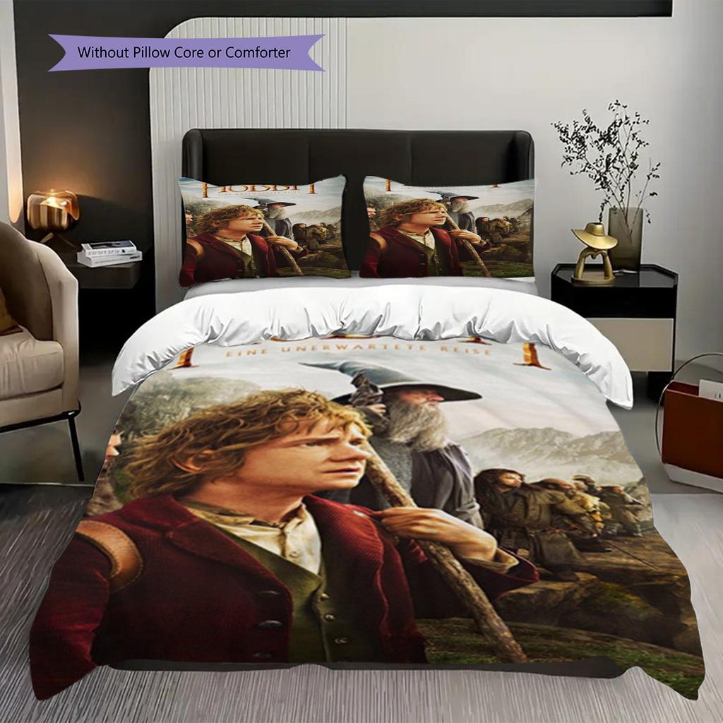 Hobbit Journey Duvet Cover Set Threepiece Set 1 Duvet Cover 2 Pillowcase Without Core Duvet Cover And Pillowcase Soft And Comfortable