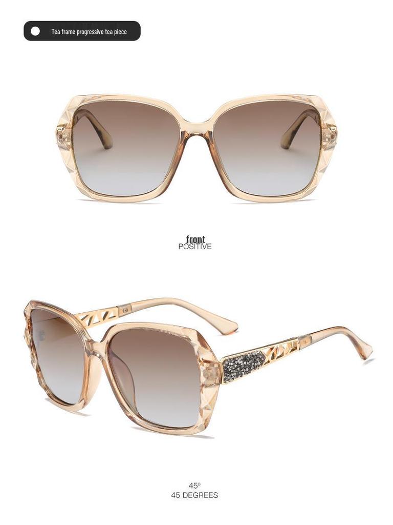 Женские солнцезащитные очки с поляризацией и стразами - Элегантная защита от УФ-лучей, Ретро стиль