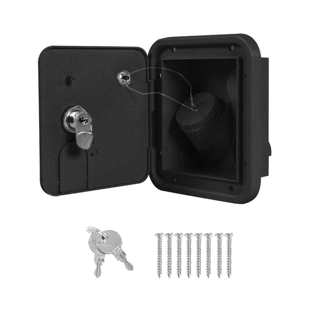 RV Water Locking Cap Accessories RV Gravity Fresh Water Fill Hatch Inlet with Keys for Cars Motorhome Boats Trailer Caravans