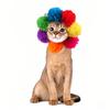Pet Hood Cute Dog Teddy Dress Up Sunflower Cat Headgear Wig Cat Hat