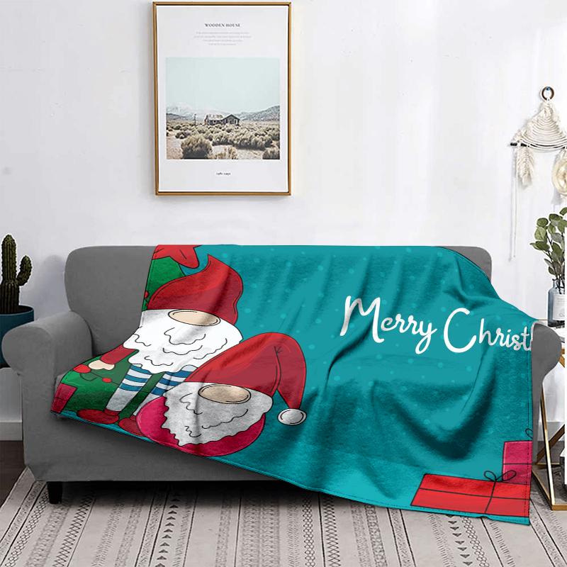 Home Decoration Plush Throw Sofa Blanket Bedspread Bed Fluffy Soft Blankets Decor Plaid Modern Halloween Merry Christmas Winter