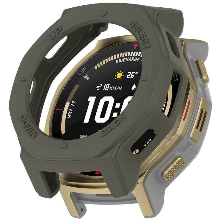 Armor Hollow TPU Half Coverage Watch Protective Cover For Amazfit T-Rex 3 Pro 44mm, Lightweight Easy Install Anti-Scratch Watch Case