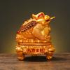 Golden Toad Wealth Attract Decoration Crafts Living Room Wine Cabinet TV Cabinet Opening Gifts Chinese Style Ornaments