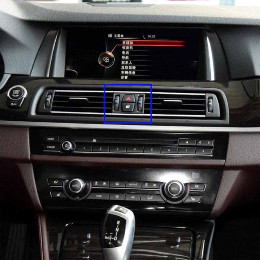 Для BMW 5 серии F10 F11 средний центр хромированная панель кондиционера AC вентиляционная решетка крышка 520i 525i 528i 530i 535i