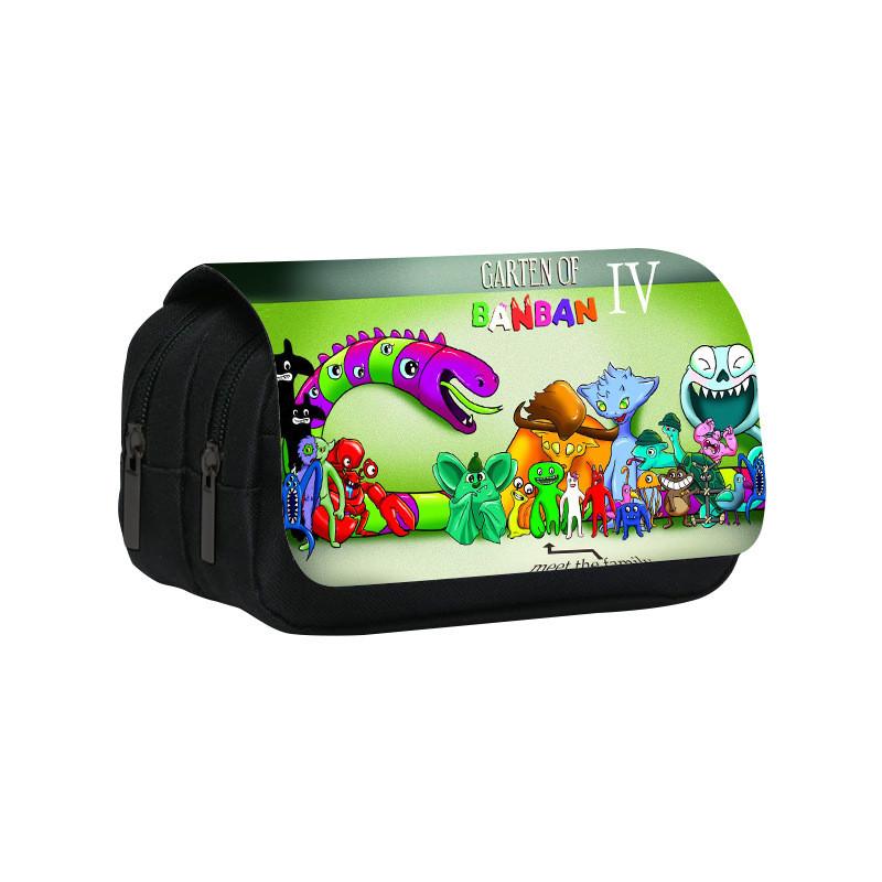 Garten Of Banban3 Double Layer Pencil Case With Nylon Material For Students And Kids