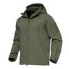 Tactical Jacket Military Soft Shell Jacket Windbreaker Windproof Mountain Climbing Wear Survival Game Clothes Outdoor Work Parka OD XL [MAGCOMSEN]