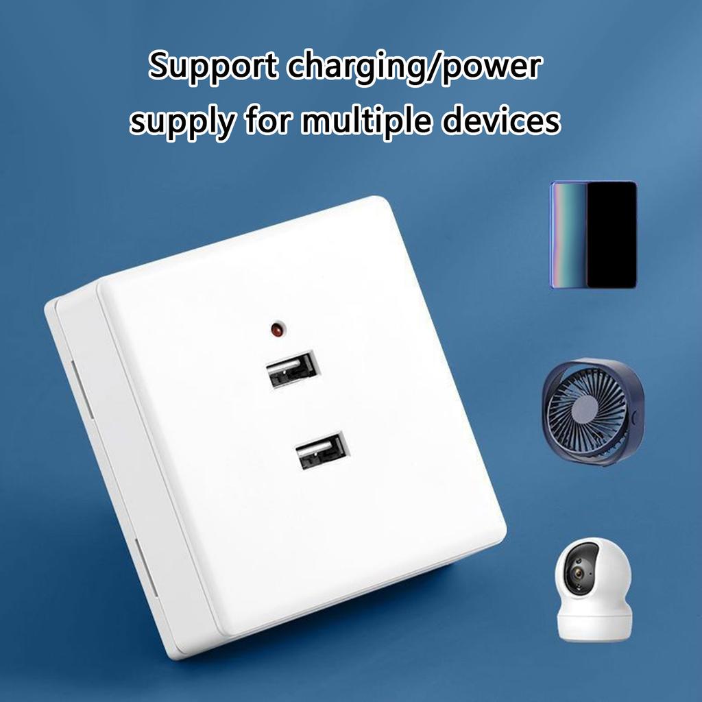 Настенная накладная USB розетка для зарядки Панель Высокоскоростная зарядка 2 в 1 / 4 в 1 Многофункциональная розетка