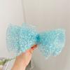 Sequined Clip Bow Barrettes Summer Mesh Flower Hairpin Headdress Head Hair Accessory