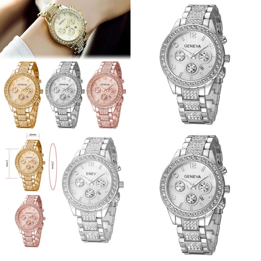 Элегантные новые женские аналоговые наручные часы из нержавеющей стали с кристаллами кварца, 2019 год, с вневременной привлекательностью