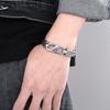 10mm Stainless Steel Woven Chain Men's Bracelet Simple Spring Clasp Jewelry Gift Accessories Gothic