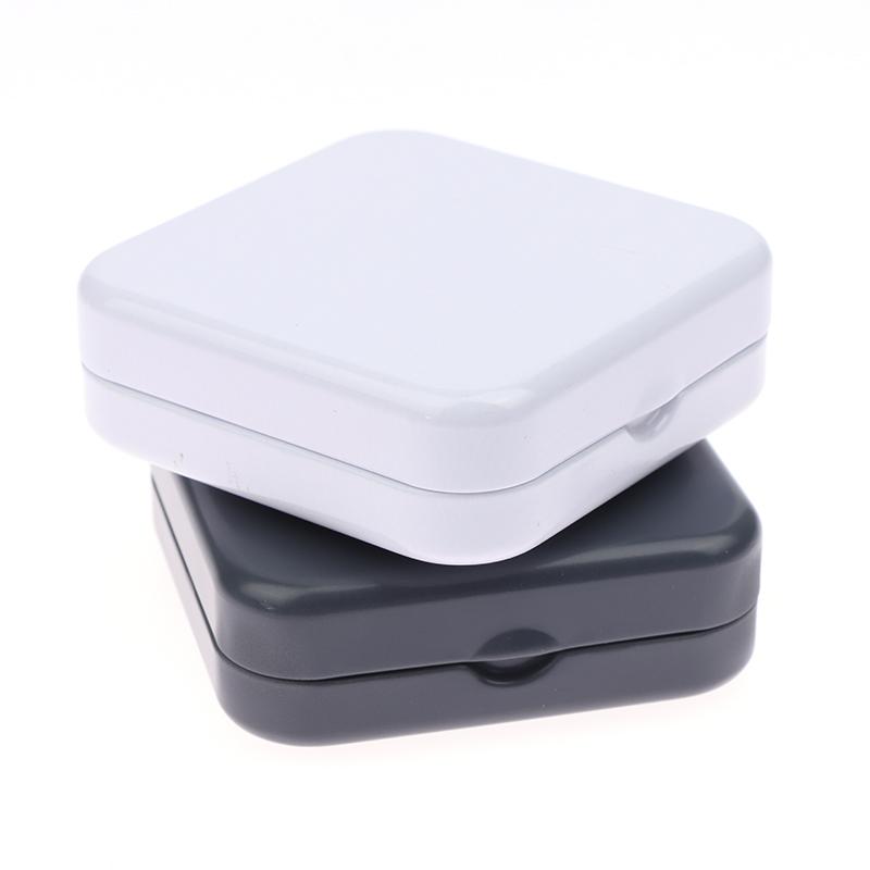 Мини-контейнер из металлической жести, квадратный откидной ящик для хранения с петлями, небольшой футляр для ювелирных изделий, монет, конфет, презервативов, органайзер, портативная коробка