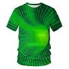 Fashion Men's T-shirts With Abstract Three-dimensional Graphic T Shirts Summer Casual Breathable T-shirts with Short Sleeves Top