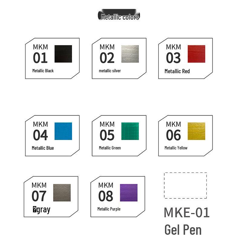 DSPIAE Despai Water-based Soft Tip Pen for Military Models - Base & Metallic Colors for Coloring & Touch-ups
