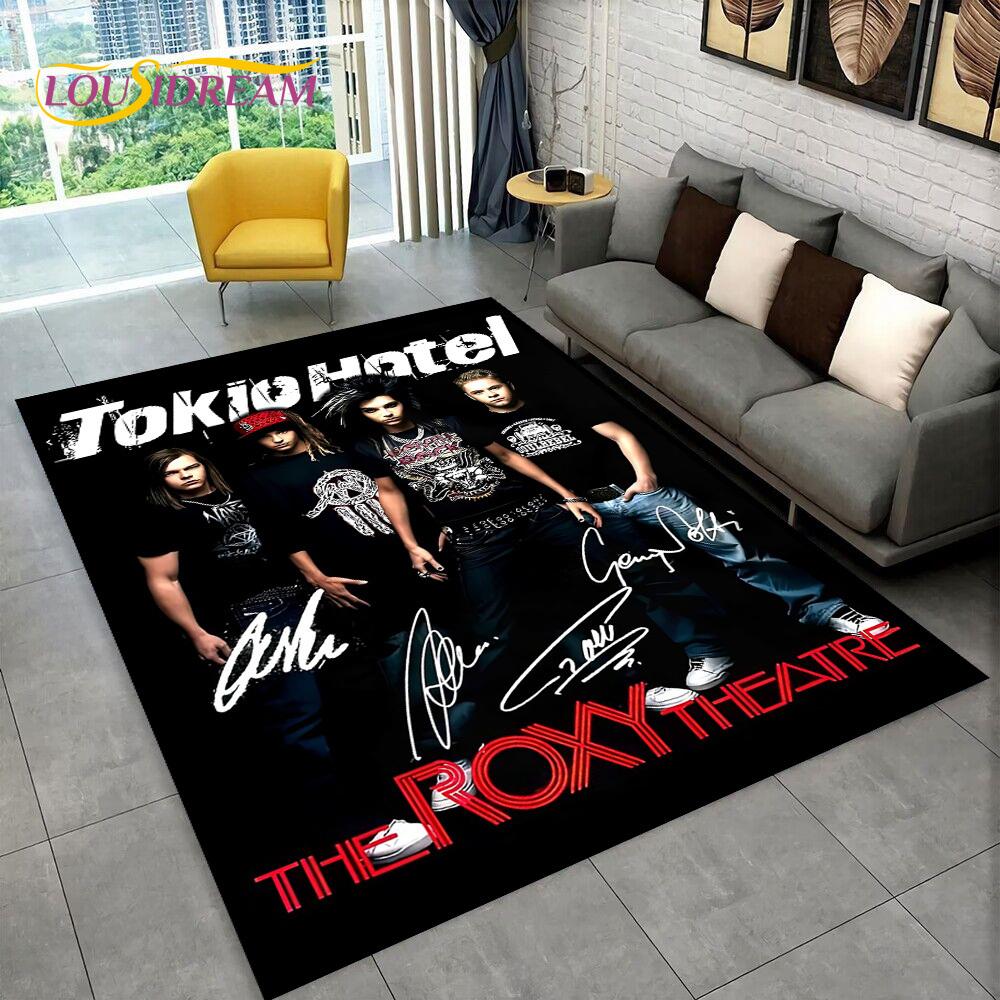 Tokio Hotel Рок-группа Билл Каулитц Ковер Коврик для дома Гостиная Спальня Диван Придверный коврик Декор, детский ковер Нескользящий коврик для пола