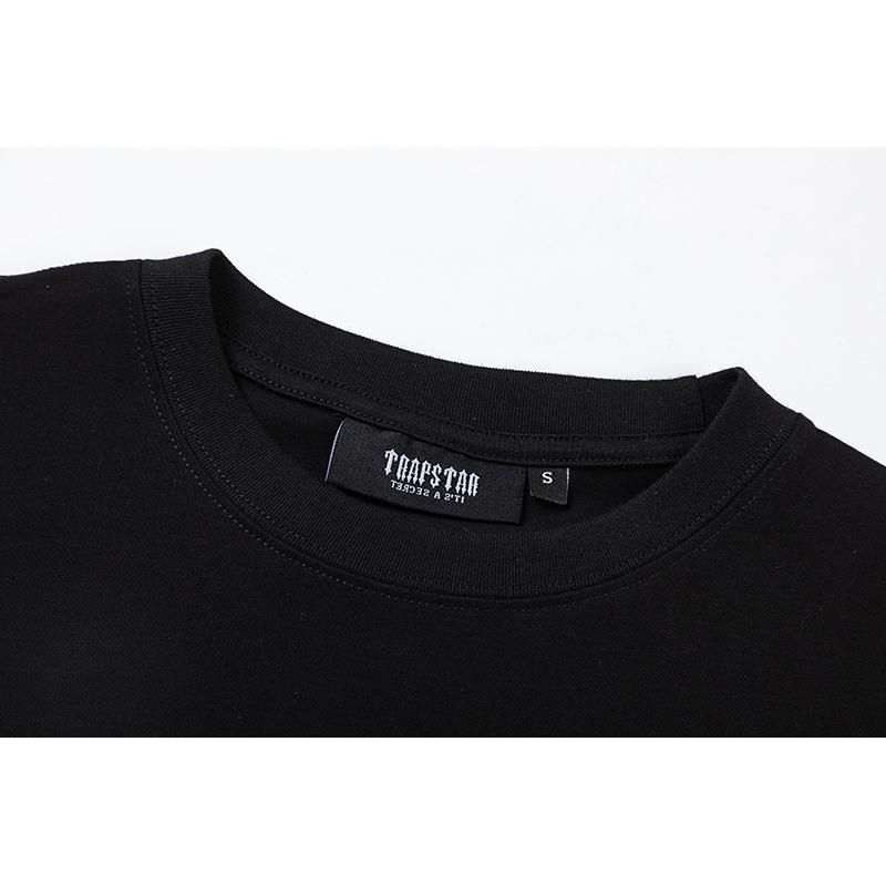 704 Trapstar London 2025 Summer New High Quality Cotton Round Neck Loose Large Size Men's and Women's T-shirt Couple T-shirt