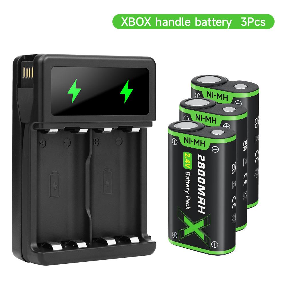 Аккумулятор Xbox One 2800 мАч для беспроводного геймпада Xbox One/Xbox One S/Xbox One X/Xbox One Elite/Xbox Series S/X Перезаряжаемый аккумулятор и зарядное устройство