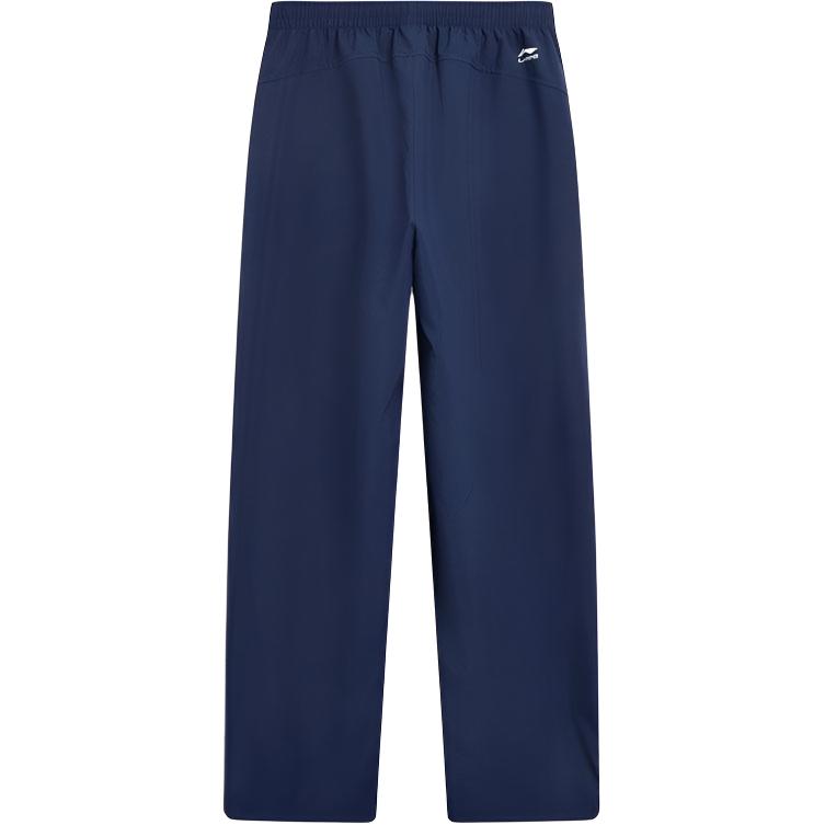 Li-Ning Color Block Printed Comfortable Versatile Straight Loose Sports Casual Pants Women Bottoms AYKV364-4