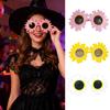 Sunflower Glasses Funny Clown Sunglasses Adults Horror Movie Costume for Summer Beach Pool Party Halloween Cosplay